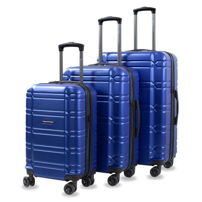 American Green Travel Allegro 3-Piece Hardside Spinner Luggage Set in Navy