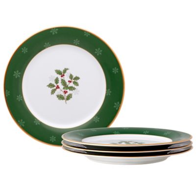 Round Melamine Plate Dish 11" "Merry Christmas" 