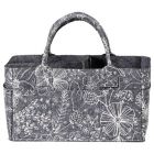 Alternate image 1 for Sammy &amp; Lou&reg; Floral Felt Storage Caddy in Grey/White