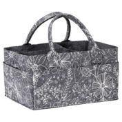 Sammy &amp; Lou&reg; Floral Felt Storage Caddy in Grey/White