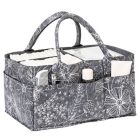 Alternate image 2 for Sammy &amp; Lou&reg; Floral Felt Storage Caddy in Grey/White