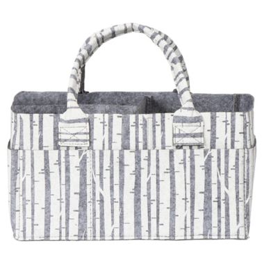Sammy &amp; Lou&reg; Birch Felt Storage Caddy in White/Grey. View a larger version of this product image.