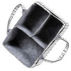 Alternate image 3 for Sammy &amp; Lou&reg; Birch Felt Storage Caddy in White/Grey