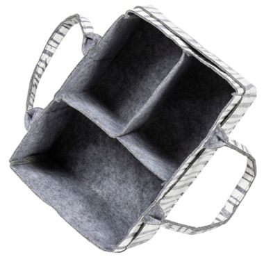 Sammy &amp; Lou&reg; Birch Felt Storage Caddy in White/Grey. View a larger version of this product image.