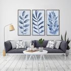 Alternate image 1 for Bee &amp; Willow&trade; Leaves 15-Inch x 30-Inch Embellished Framed Wall Art (Set of 3)