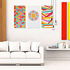 Alternate image 1 for Wild Sage&trade; Geometric Sun 15-Inch x 30-Inch Canvas Wall Art (Set of 3)