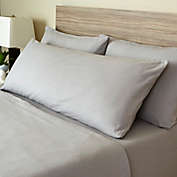 Solid Flannel Double Sheet Set in Grey