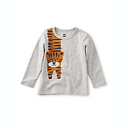 Tea Collection Tiger Baby Graphic Tee in Grey