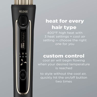 InfinitiPro by Conair&reg; Cool Air Styler in Charcoal. View a larger version of this product image.