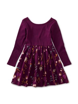 Tea Collection Size 2T Ballet Skirted Dress in Burgundy