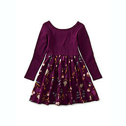 Tea Collection Size 4T Ballet Skirted Dress in Burgundy