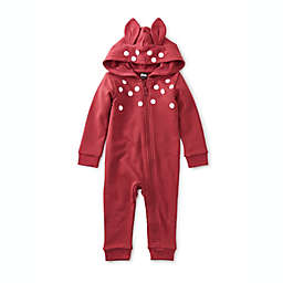 Tea Collection Size 3-6M My Deer Hooded Romper in Red