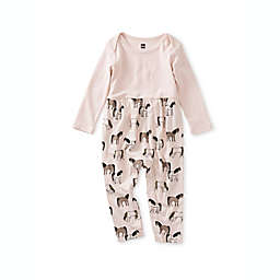 Tea Collection Size 9-12M Mix It Up Romper in Pink