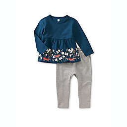 Tea Collection Size 2T 2-Piece Happy Together Top and Pant Set in Blue