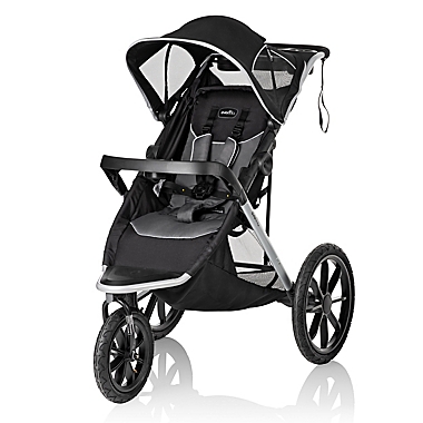 Evenflo&reg; Victory&reg; Plus Compact Fold Jogger Stroller in Grey. View a larger version of this product image.