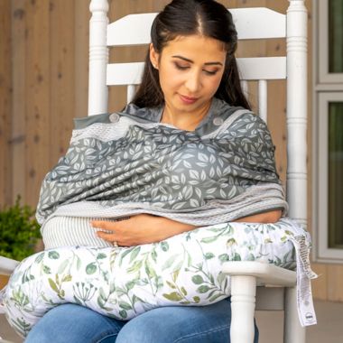 Boppy&reg; 4 &amp; More Multi-Use Cover in Green Leaves. View a larger version of this product image.