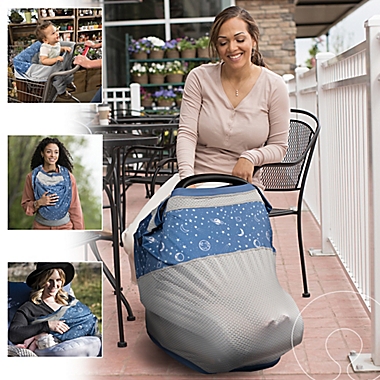 Boppy&reg; 4 & More Multi-Use Cover in Blue Starry Sky. View a larger version of this product image.