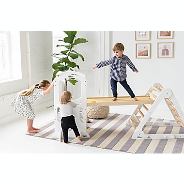 Little Partners&reg; 2-in-1 Climbing Ramp-Slide in Natural. View a larger version of this product image.