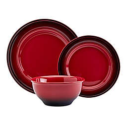 Mason Craft & More Festival 12-Piece Dinnerware Set in Red