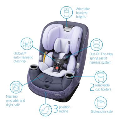 Pria&trade; Max All-in-One Convertible Car Seat in Plum. View a larger version of this product image.