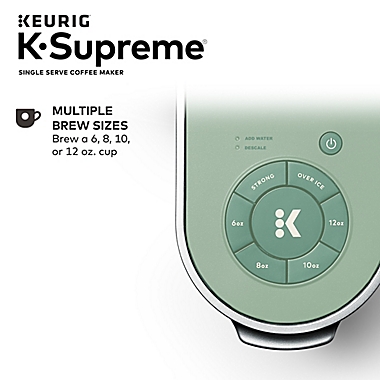 Keurig&reg; K-Supreme&reg; Single Serve Keurig Coffee Maker MultiStream Tech in Silver Sage. View a larger version of this product image.