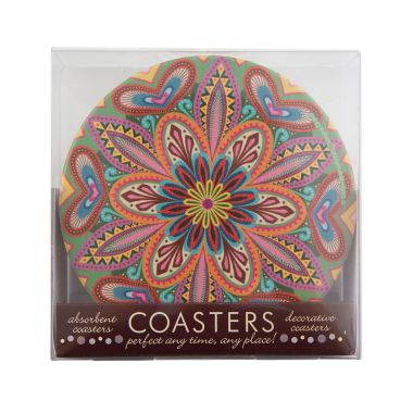 Thirstystone&reg; Assorted Global Mandalas Coasters (Set of 4). View a larger version of this product image.