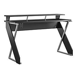 NTense XTreme Gaming Desk with Riser in Black