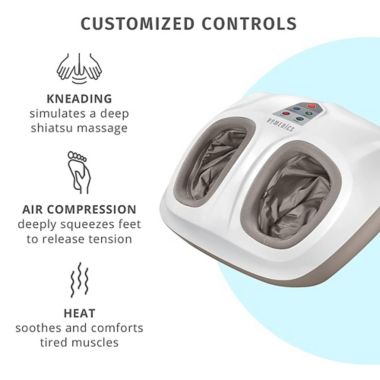 HoMedics&reg; Shiatsu Air Pro Foot Massager with Heat. View a larger version of this product image.