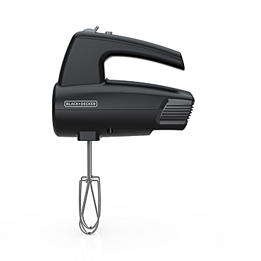 Black + Decker&trade; 5-Speed Hand Mixer in Black. View a larger version of this product image.