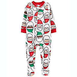 carter's® Size 12M Fleece Santa Footie Pajama