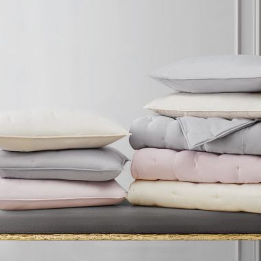 Badgley Mischka&reg; Tufted Matte Satin Quilt Set. View a larger version of this product image.