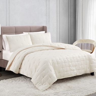 Badgley Mischka&reg; Tufted Matte Satin Quilt Set. View a larger version of this product image.