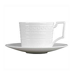 Wedgwood® Intaglio Teacup & Saucer Set in White