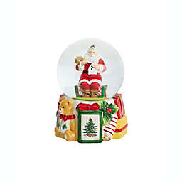 Spode® Christmas Tree Figural Santa Musical Snow Globe in Green