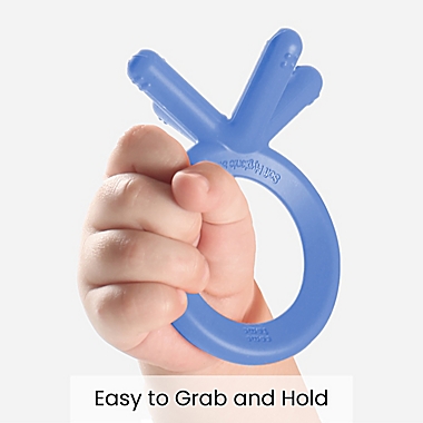 comotomo&reg; Silicone Baby Teether in Blue. View a larger version of this product image.