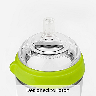 comotomo&reg; 2-Pack 8 oz. Baby Bottles in Green. View a larger version of this product image.