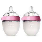 comotomo&reg; 2-Pack 5 oz. Baby Bottles in Pink
