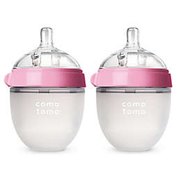 comotomo® 5-Ounce Baby Bottles in Pink (2-Pack)