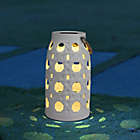 Alternate image 4 for Everhome&trade; Small Solar LED Ceramic Lantern in White