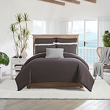 UGG&reg; Shaye 3-Piece King Comforter Set in Charcoal. View a larger version of this product image.