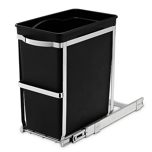 30 Liter Pull Out Trash Can, Simplehuman In Cabinet Trash Can Dimensions