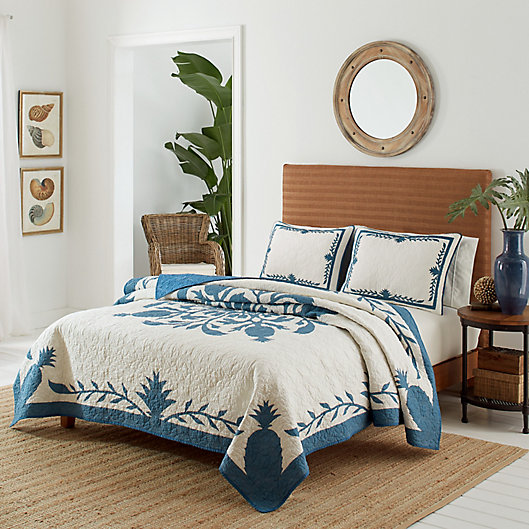 Alternate image 1 for Tommy Bahama® Aloha Pineapple Quilt in Blue