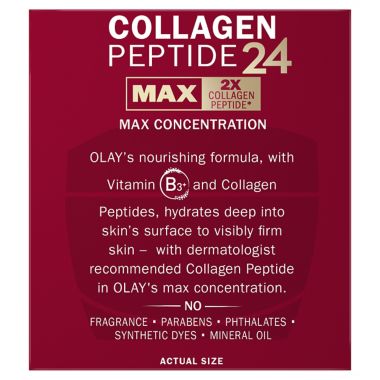 Olay&reg; 1.7 oz. Regenerist Collagen Peptide 24 MAX Fragrance-Free Face Moisturizer. View a larger version of this product image.