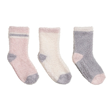 Cuddl Duds Size 3-12M Baby 3-Pack Cozy Socks in Rosewater. View a larger version of this product image.
