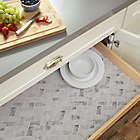 Alternate image 4 for Con-Tact&reg; Marble Chevron Non-Adhesive Shelf Liner in Grey