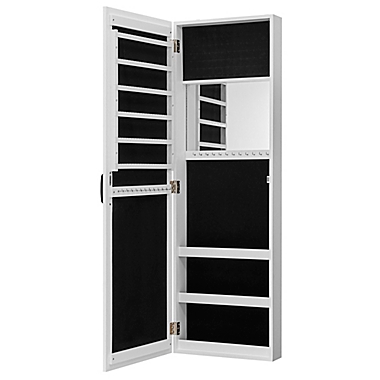 47 H x 14 W x 3 D 81002 Eloise Jewelry Armoire FirsTime & Co White