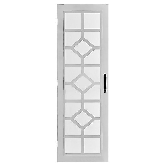 47 H x 14 W x 3 D 81002 Eloise Jewelry Armoire FirsTime & Co White