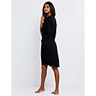 Alternate image 1 for Motherhood Maternity&reg; X-Small/Small Lace Trim Maternity Robe in Black