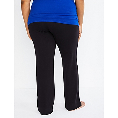 Motherhood Maternity&reg; Plus Size Secret Fit Belly Maternity Yoga Pant in Black. View a larger version of this product image.