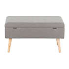 Alternate image 7 for LumiSource&reg; Contemporary Bench in Natural/Grey